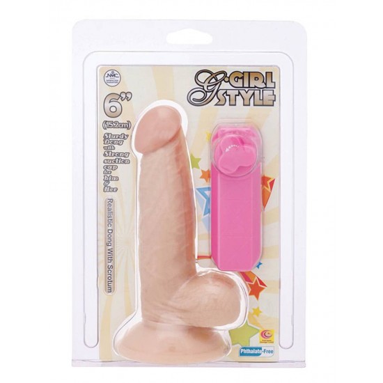 G-Girl Style 6 inch Vibrating Dong
