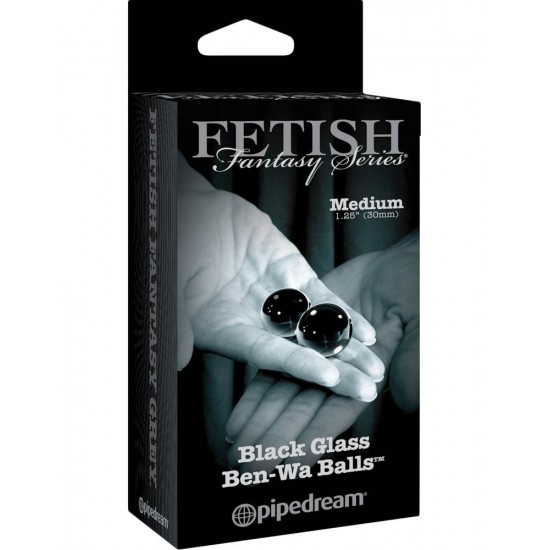 Fetish Fantasy Series Limited Edition Medium Black Glass Ben-Wa Balls