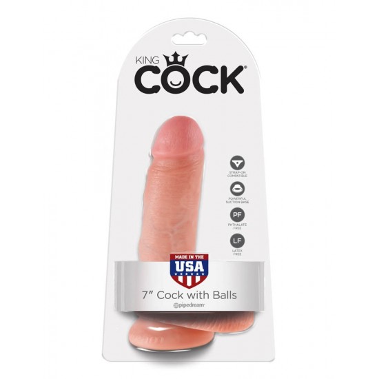 King Cock 7 inch Cock With Balls