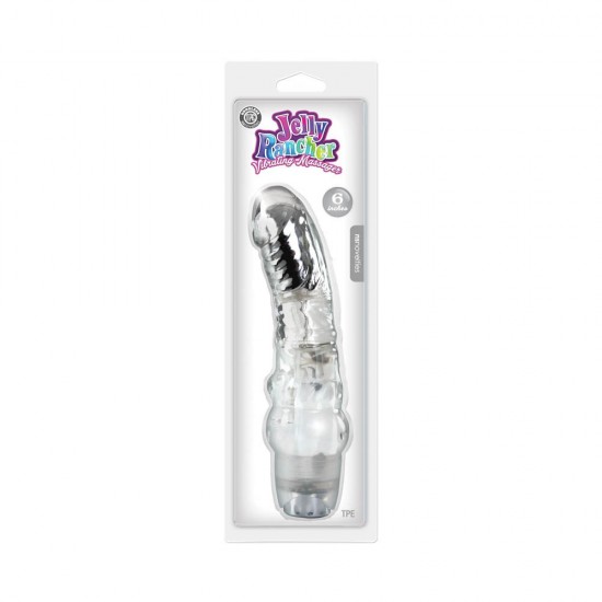 Jelly Rancher 6 inch Vibrating Massager Clear