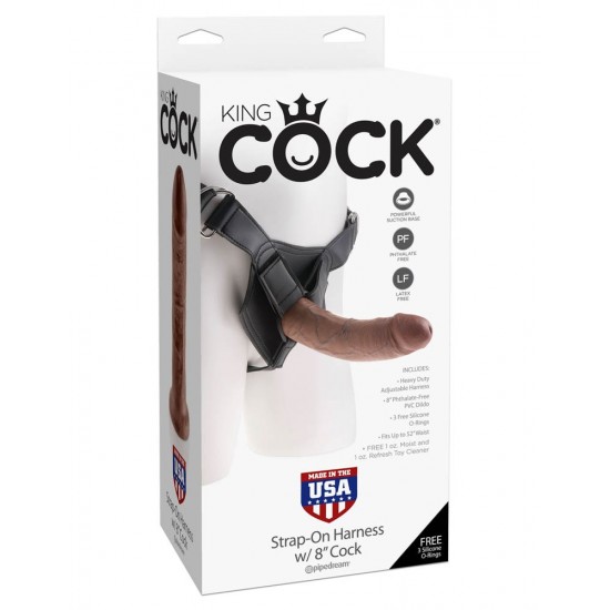 King Cock Strap-on Harness brown