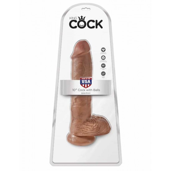 King Cock 10 inch Cock With Balls