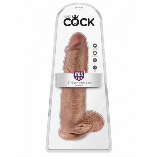 King Cock 12 inch Cock With Balls