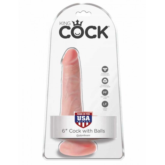 King Cock 6 inch Cock With Balls