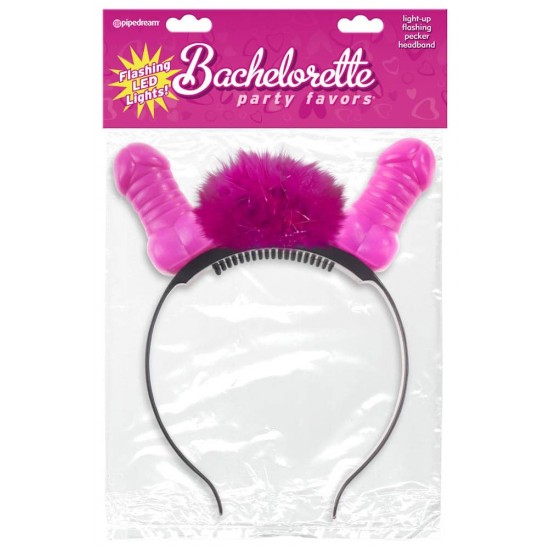 Bachelorette Party Favors Flashing Light Up Pecker Headband