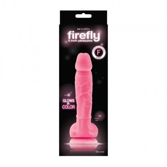 Firefly 5 inch Glowing Dildo Pink