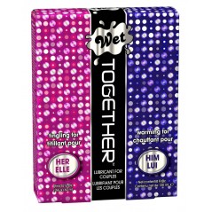 WET Together Lubricant for Couples 2x2.0 fl.oz/2x60ml