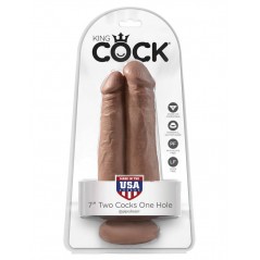 King Cock 7 inch Two Cocks One Hole