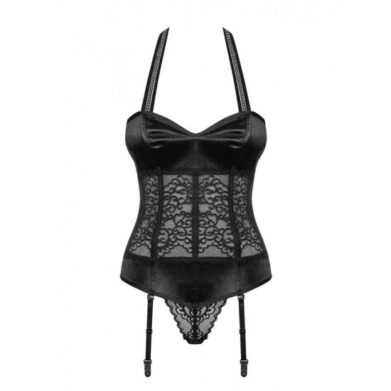 Ailay corset & thong black  S/M