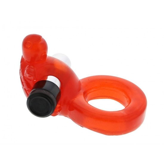 Jelly Turtle Cockring Red