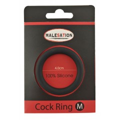 Malesation Silicone Cock Ring Black M