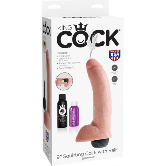 King Cock 9 inch Squirting Cock Flesh
